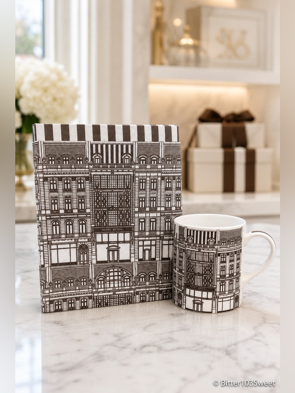 Henri Bendel Limited Edition 120th Anniversary Mug & Tissue Paper